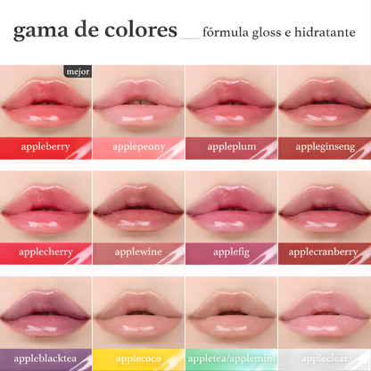 Aceite y tinte labial de manzana